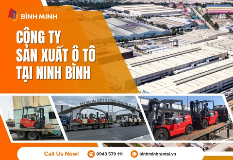 Bàn giao xe nâng cho nhà máy sản xuất oto tại Ninh Bình