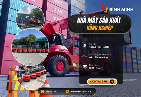 Bàn giao xe nâng cho Nhà máy sản phẩm nông nghiệp