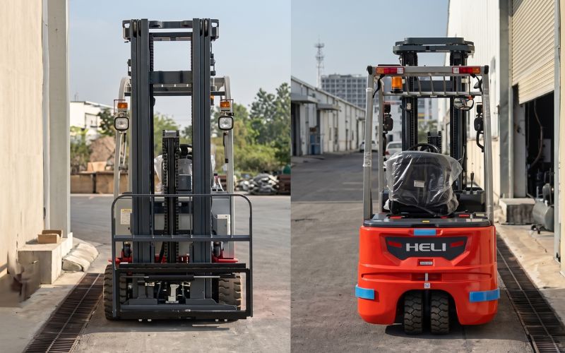 Cho thuê xe nâng điện 3 bánh 1.5 tấn phù hợp cho kho hàng hiện đại