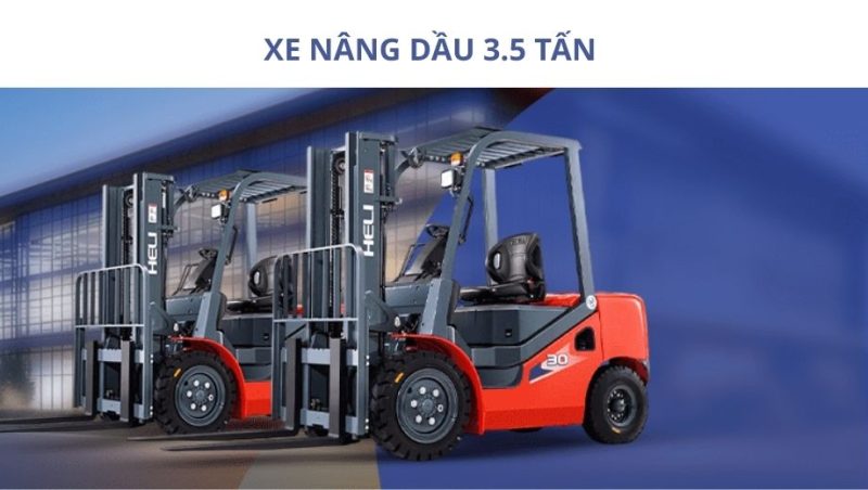 Xe nâng Heli 3.5 tấn dầu Diesel