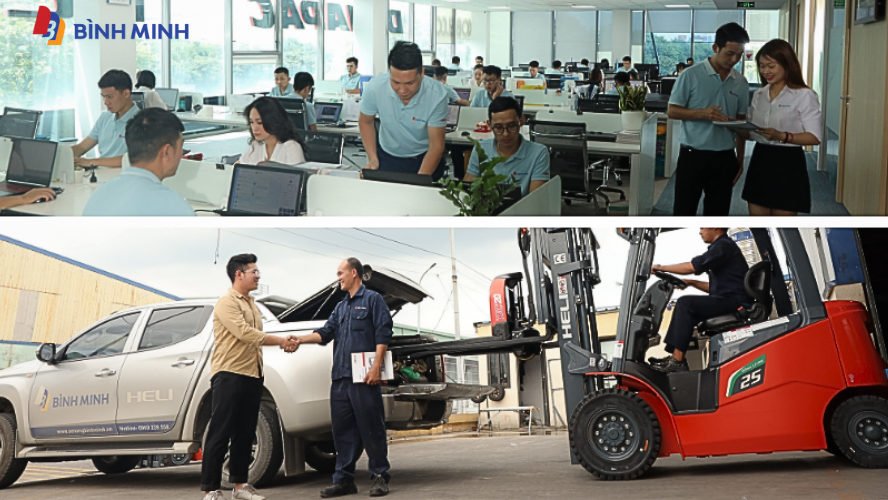 Nhà cung cấp xe nâng cho thuê uy tín