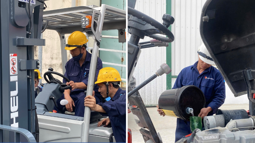 Cân nhắc chi phí lương và nhiên liệu cho xe nâng