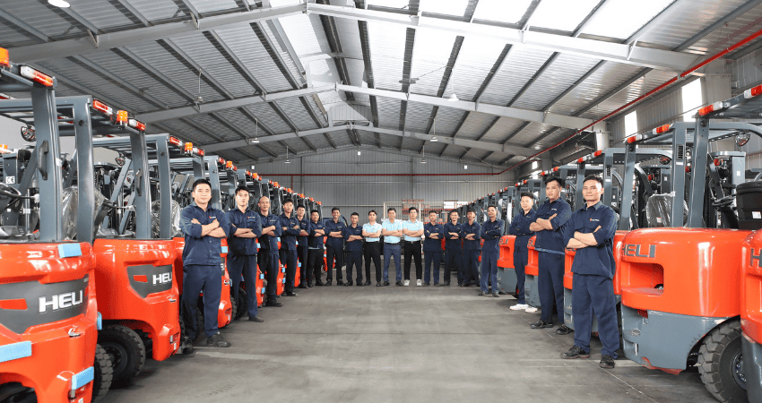Quy trình thuê xe nâng tại KCN Tràng Duệ
