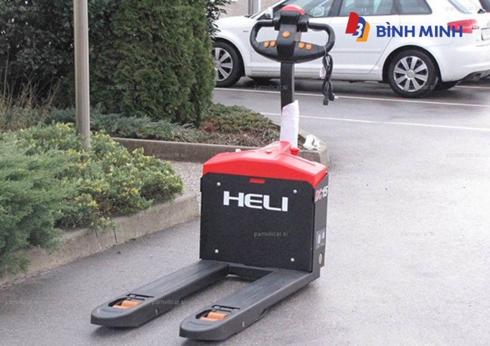Xe nâng điện tay thấp 1.5 tấn Heli