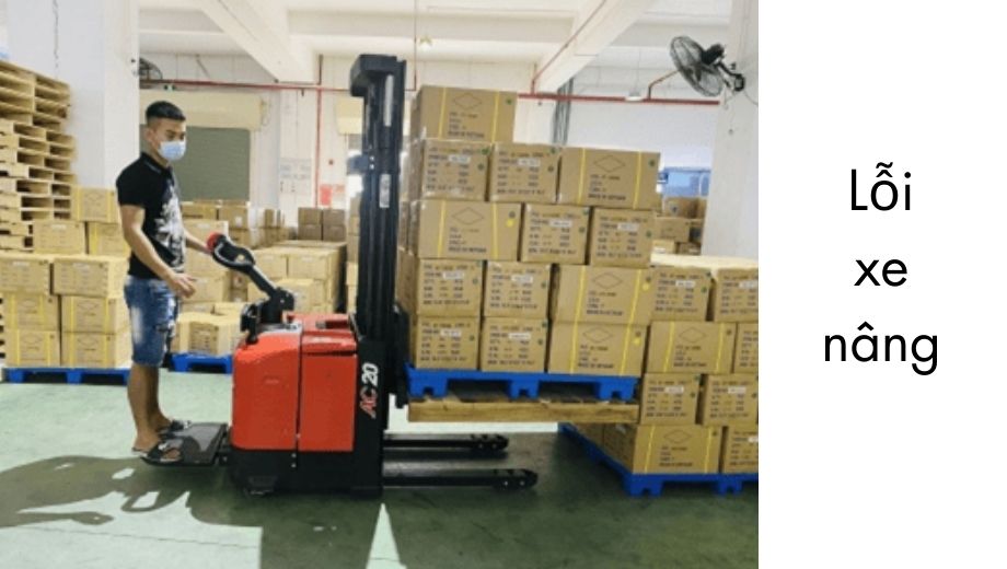 Lỗi xe nâng không nâng hạ được
