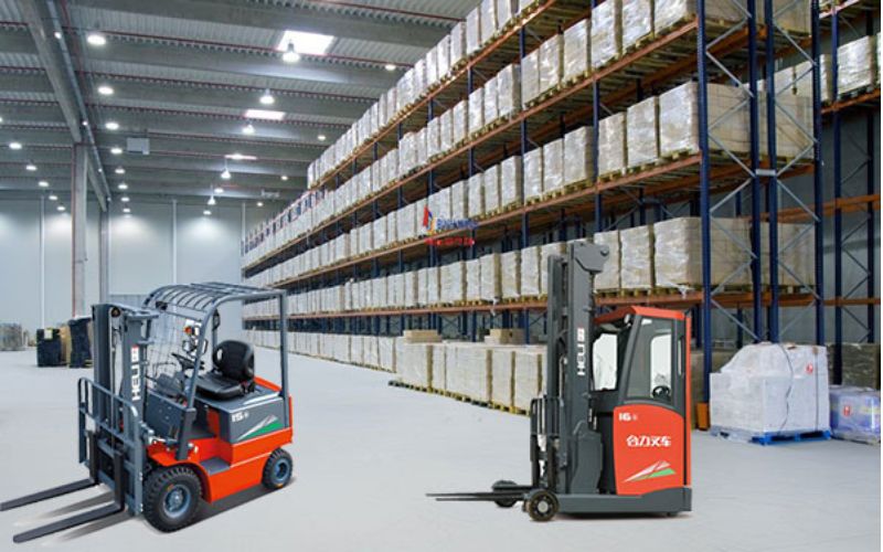 Các loại xe nâng điện phù hợp cho kho bãi